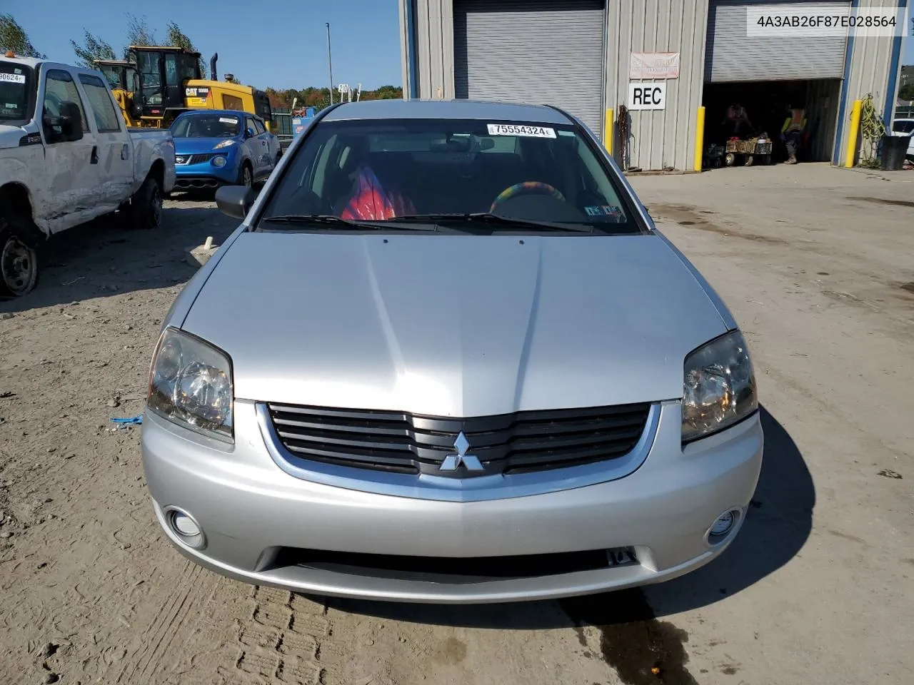 2007 Mitsubishi Galant De VIN: 4A3AB26F87E028564 Lot: 75554324