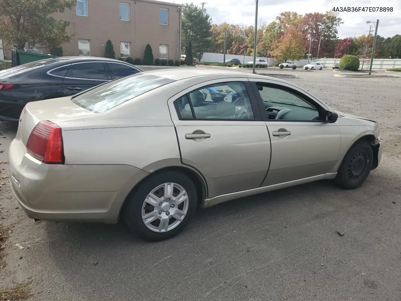 2007 Mitsubishi Galant Es VIN: 4A3AB36F47E078898 Lot: 75604354