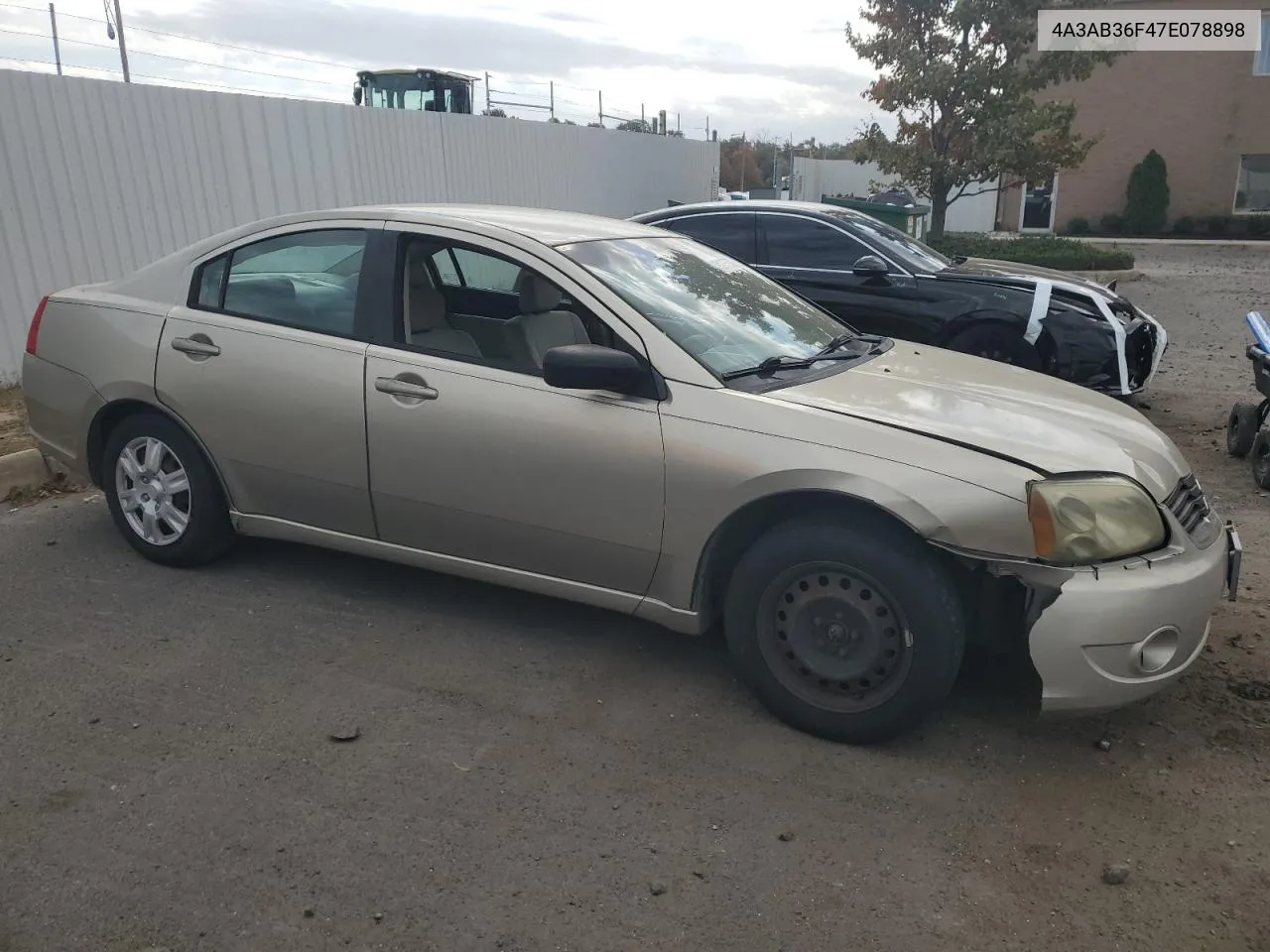 2007 Mitsubishi Galant Es VIN: 4A3AB36F47E078898 Lot: 75604354