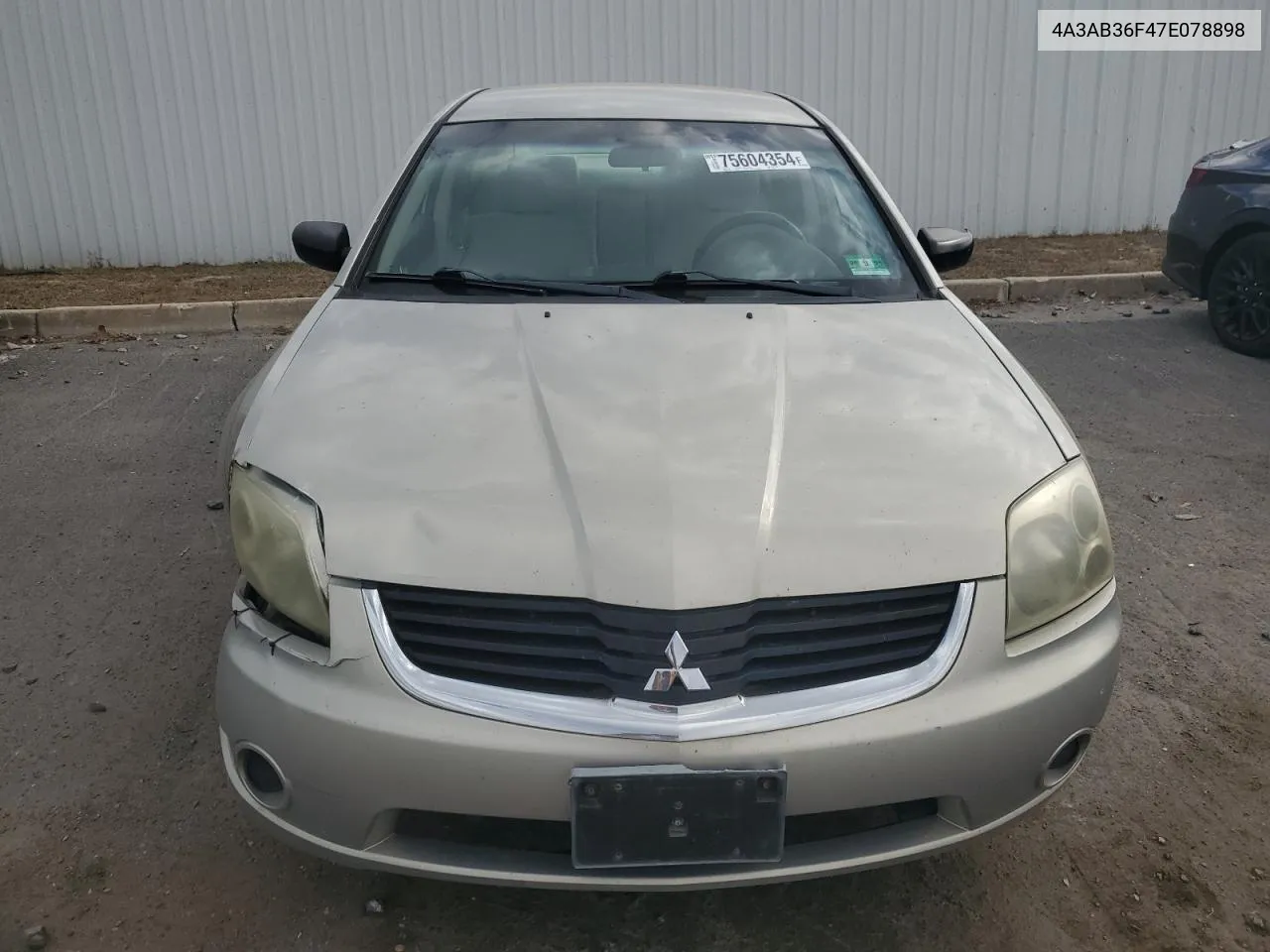 2007 Mitsubishi Galant Es VIN: 4A3AB36F47E078898 Lot: 75604354