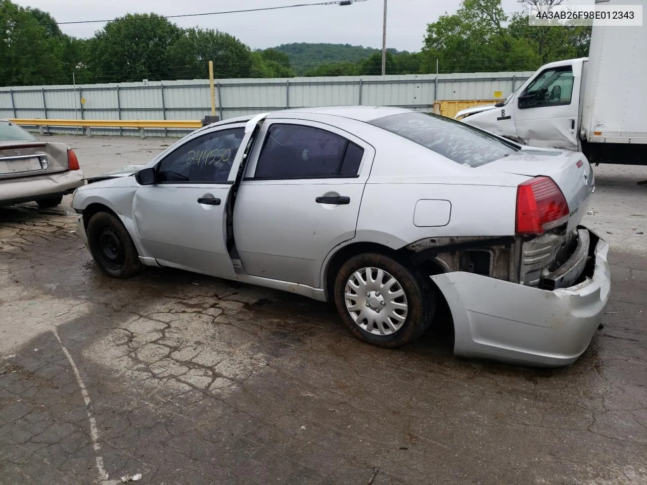 2008 Mitsubishi Galant De VIN: 4A3AB26F98E012343 Lot: 68903454