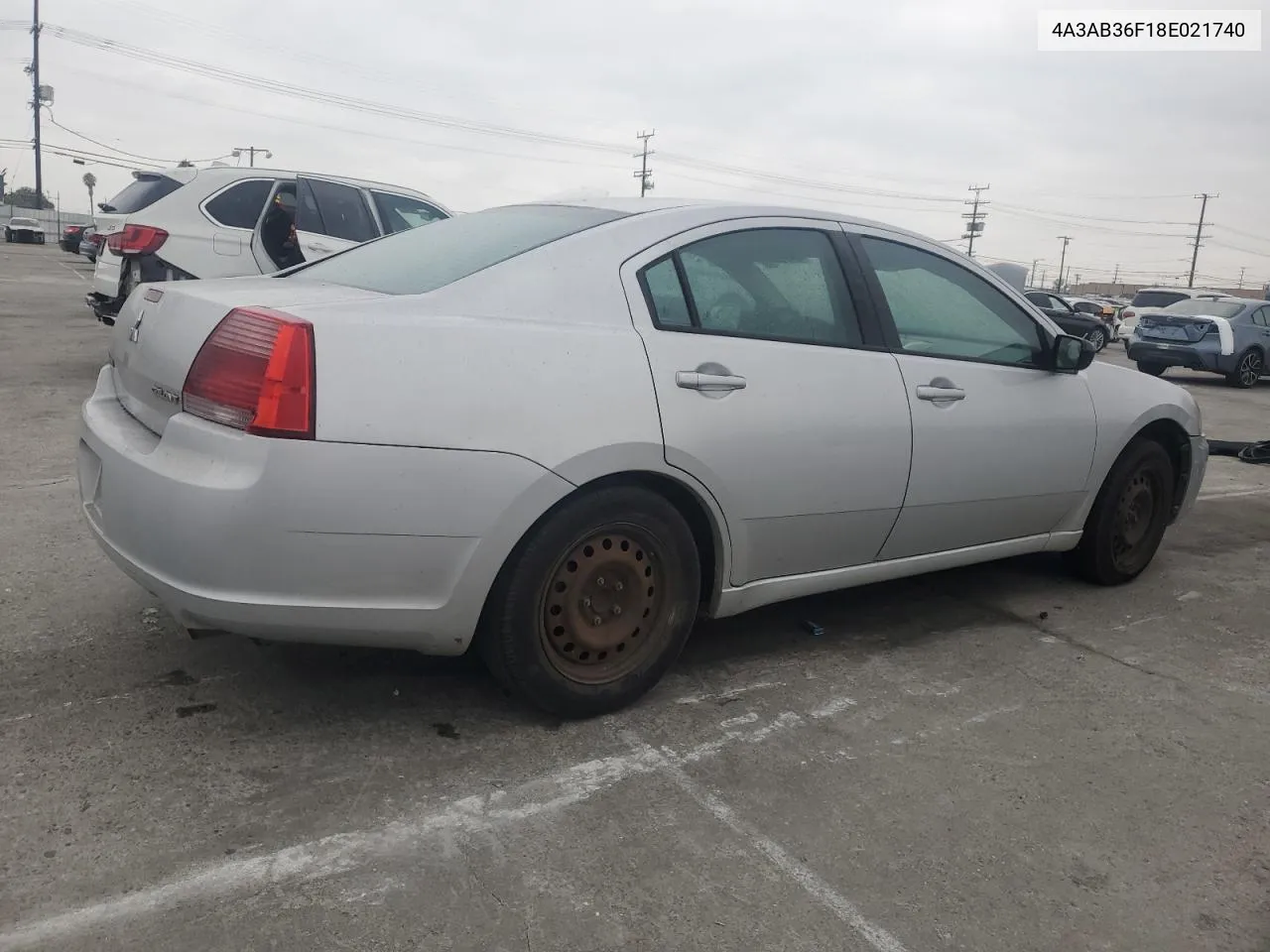 2008 Mitsubishi Galant Es VIN: 4A3AB36F18E021740 Lot: 71887874