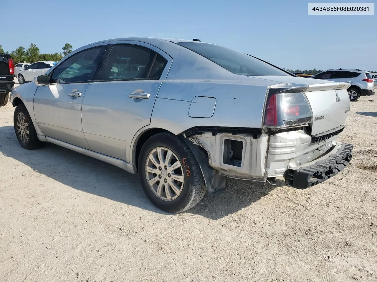 2008 Mitsubishi Galant Es Premium VIN: 4A3AB56F08E020381 Lot: 73918054