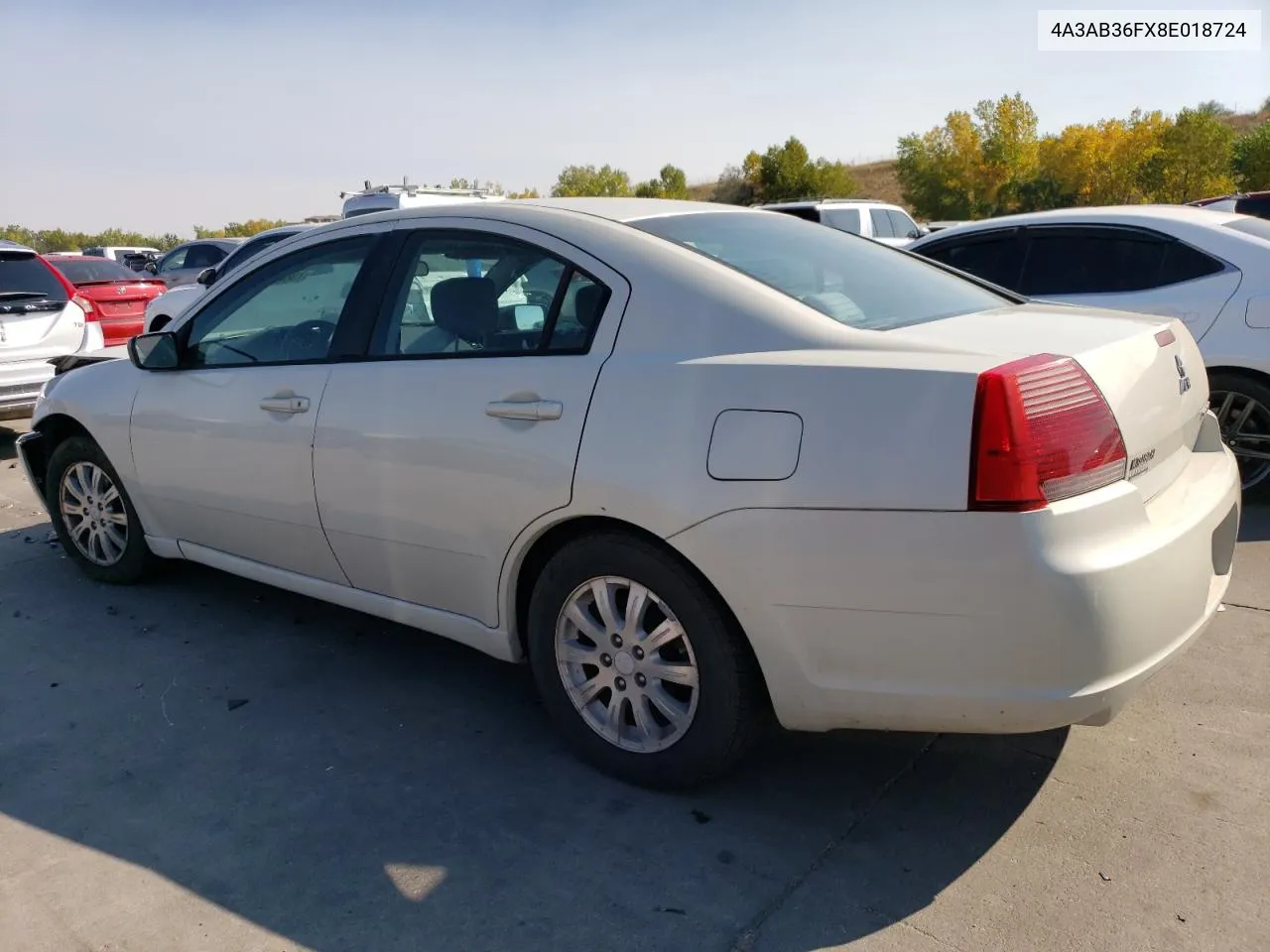 2008 Mitsubishi Galant Es VIN: 4A3AB36FX8E018724 Lot: 75622684