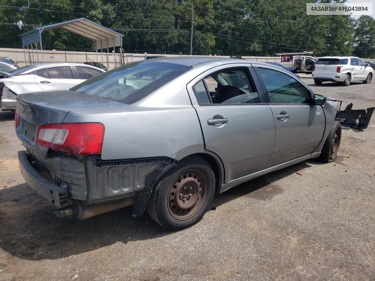 2009 Mitsubishi Galant Es VIN: 4A3AB36F49E043894 Lot: 68840294