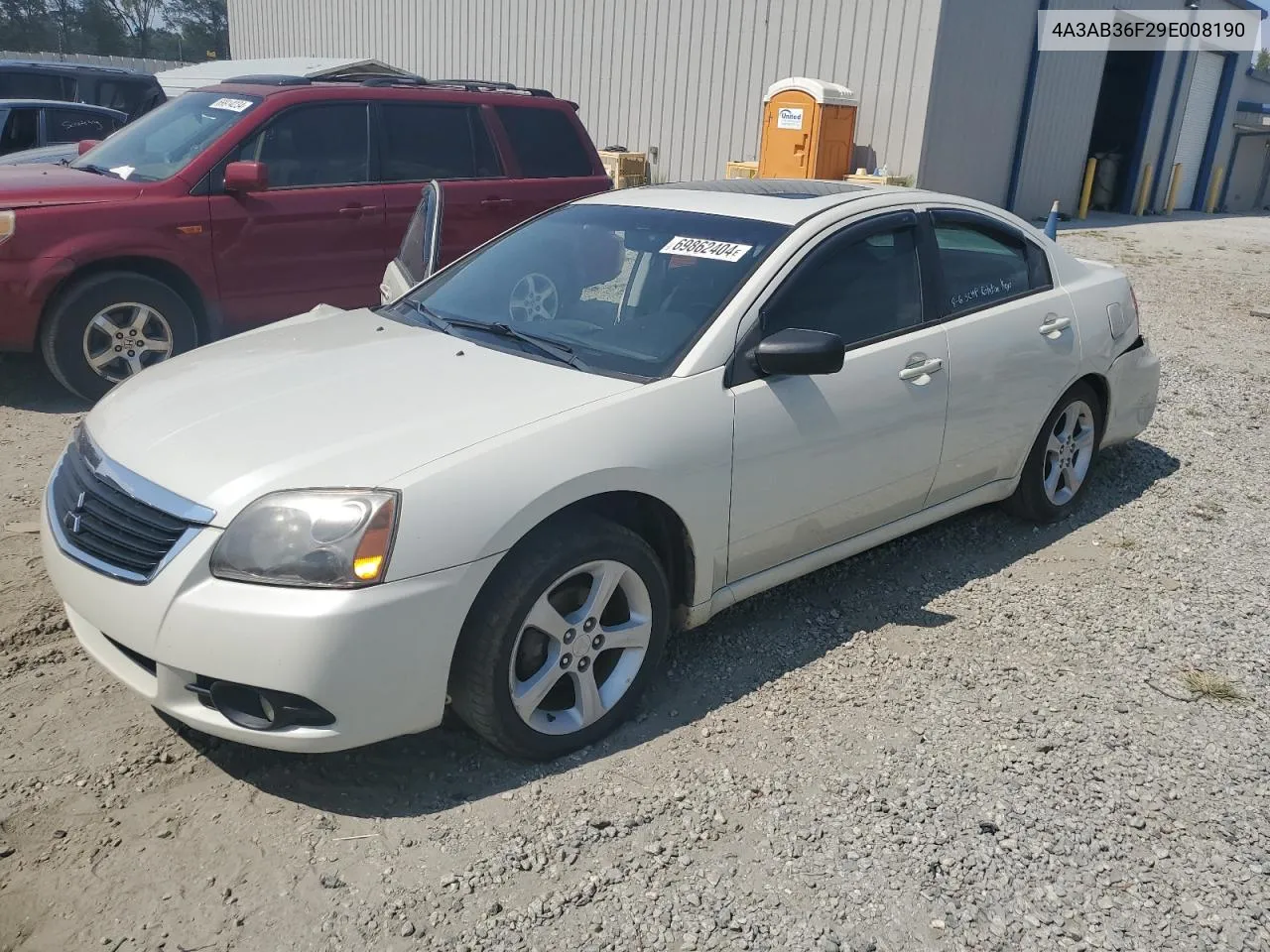 2009 Mitsubishi Galant Es VIN: 4A3AB36F29E008190 Lot: 69862404