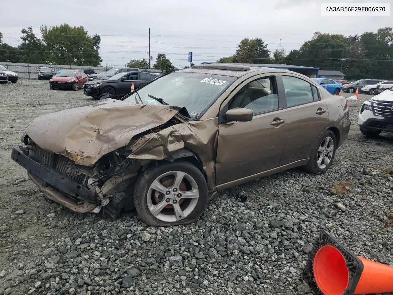 2009 Mitsubishi Galant Es VIN: 4A3AB56F29E006970 Lot: 73224694