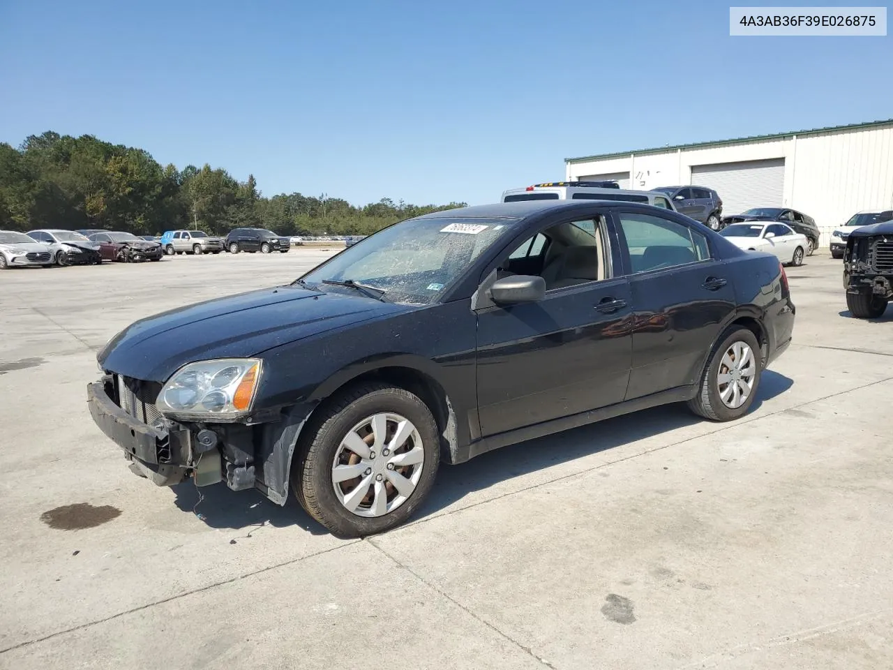 2009 Mitsubishi Galant Es VIN: 4A3AB36F39E026875 Lot: 76063374