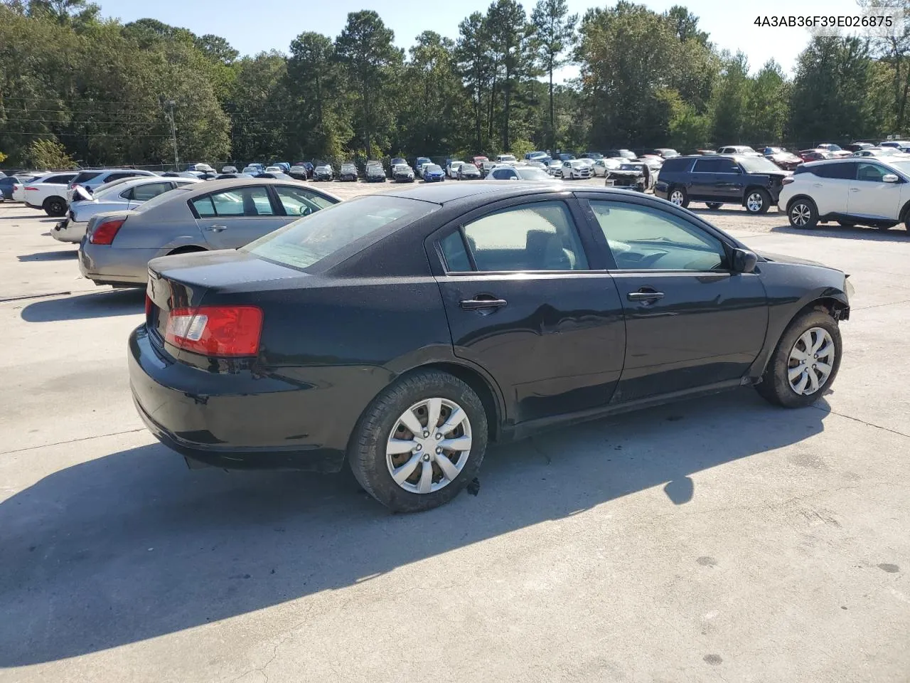 2009 Mitsubishi Galant Es VIN: 4A3AB36F39E026875 Lot: 76063374