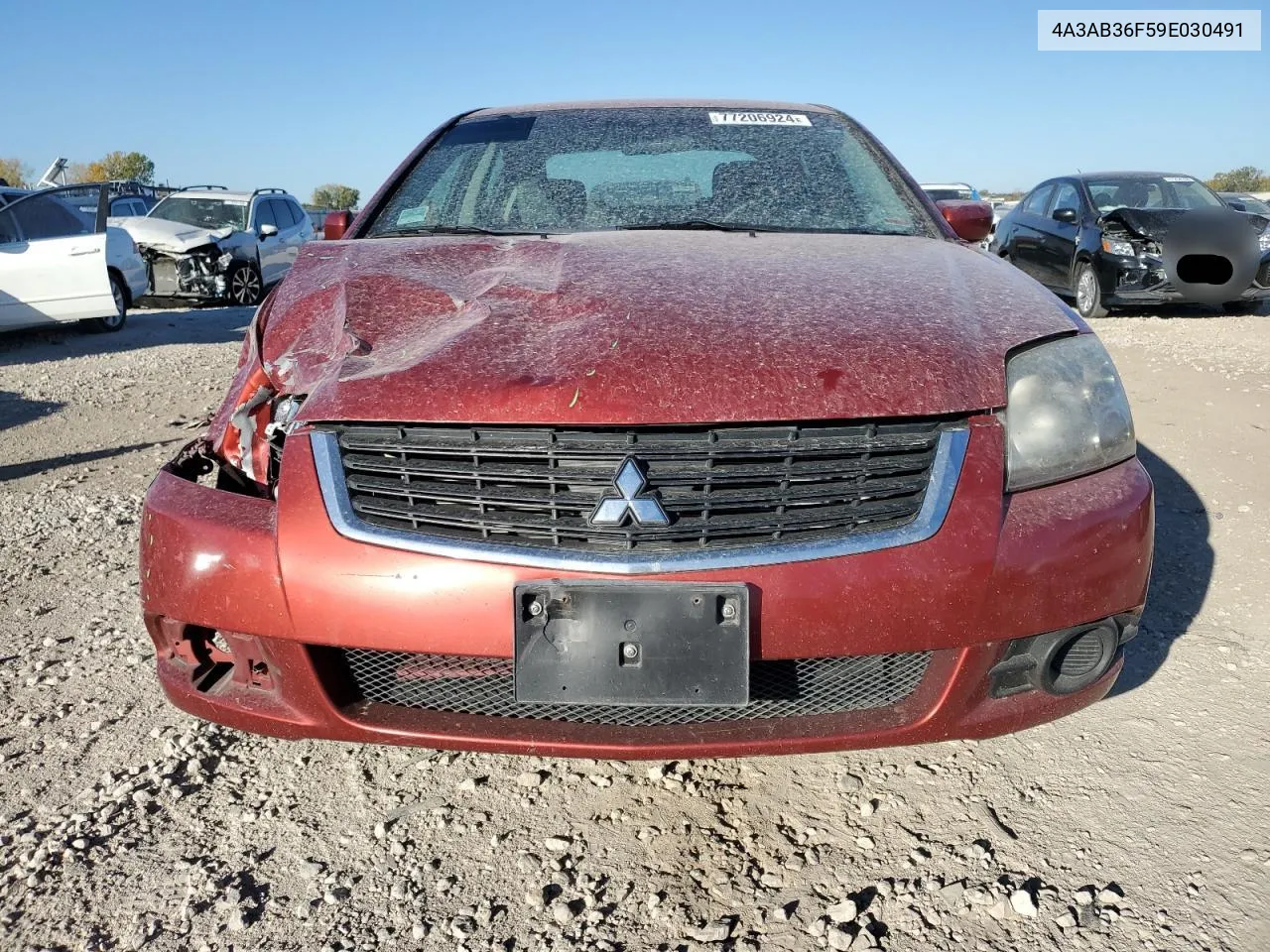 2009 Mitsubishi Galant Es VIN: 4A3AB36F59E030491 Lot: 77206924