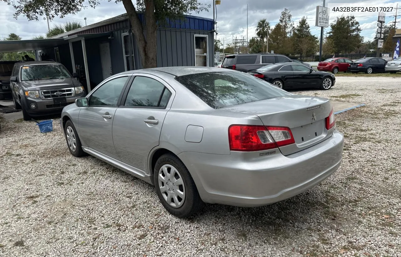 2010 Mitsubishi Galant Es VIN: 4A32B3FF2AE017027 Lot: 79323894