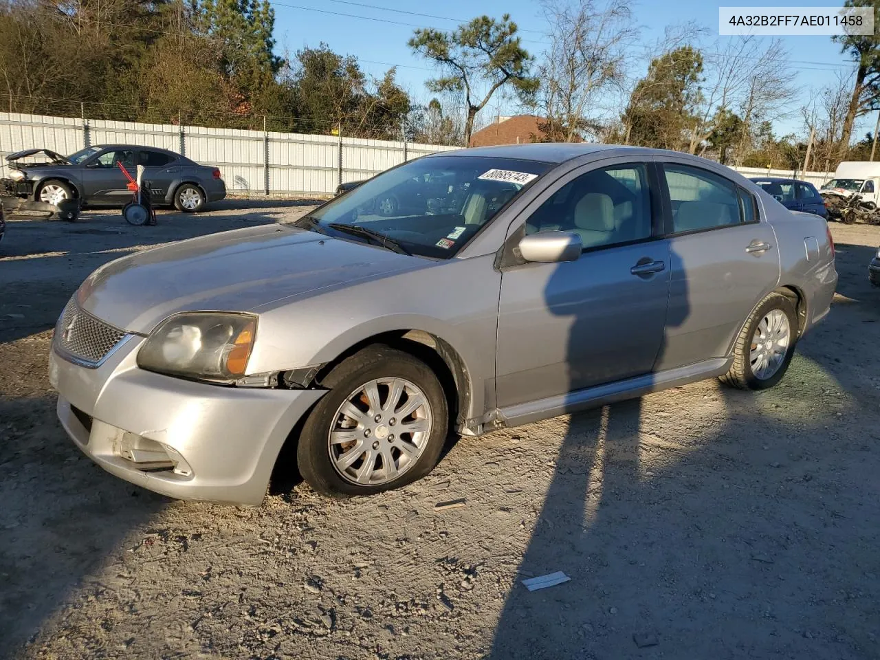 2010 Mitsubishi Galant Fe VIN: 4A32B2FF7AE011458 Lot: 80685743