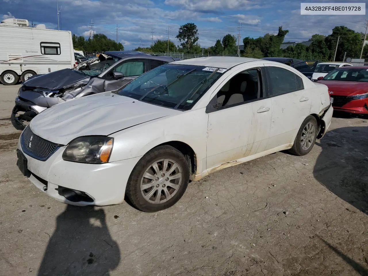 2011 Mitsubishi Galant Fe VIN: 4A32B2FF4BE019728 Lot: 73040864