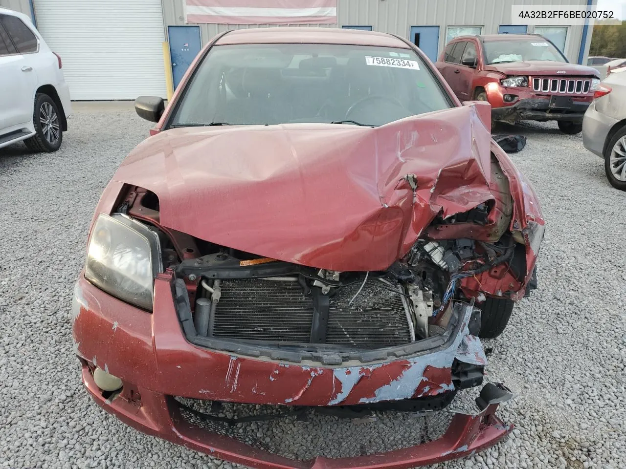 2011 Mitsubishi Galant Fe VIN: 4A32B2FF6BE020752 Lot: 75882334