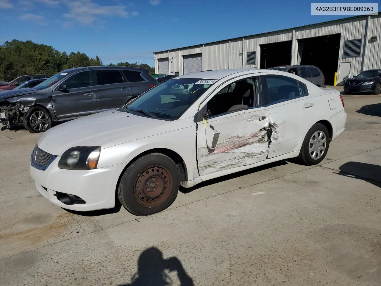 2011 Mitsubishi Galant Es VIN: 4A32B3FF9BE009363 Lot: 76338214