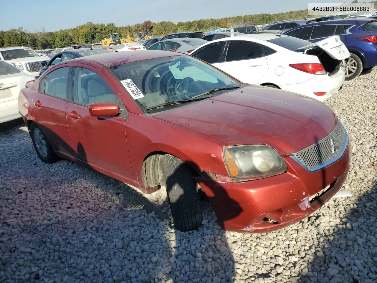 2011 Mitsubishi Galant Fe VIN: 4A32B2FF5BE008883 Lot: 76677684