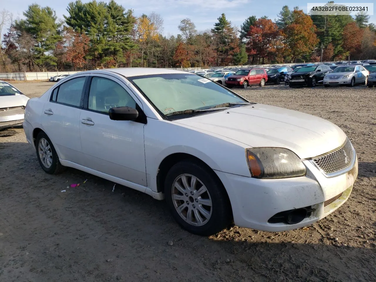 2011 Mitsubishi Galant Fe VIN: 4A32B2FF0BE023341 Lot: 78690774