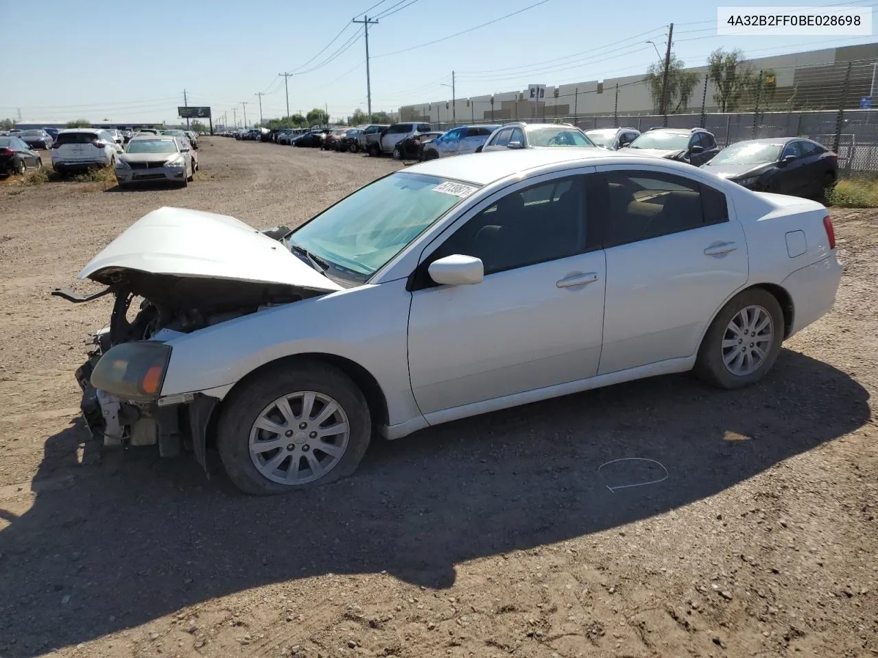 4A32B2FF0BE028698 2011 Mitsubishi Galant Fe