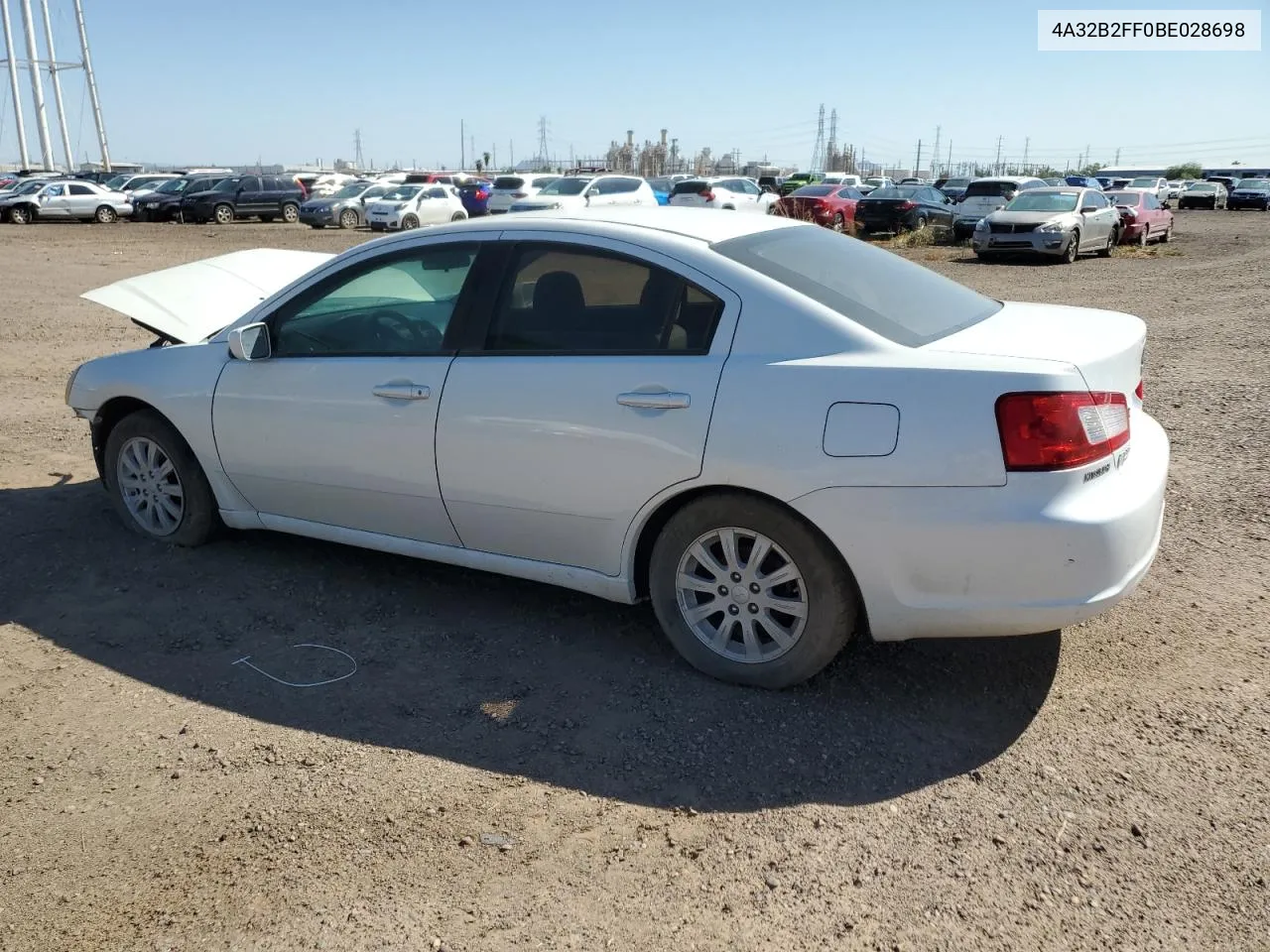 2011 Mitsubishi Galant Fe VIN: 4A32B2FF0BE028698 Lot: 81211433