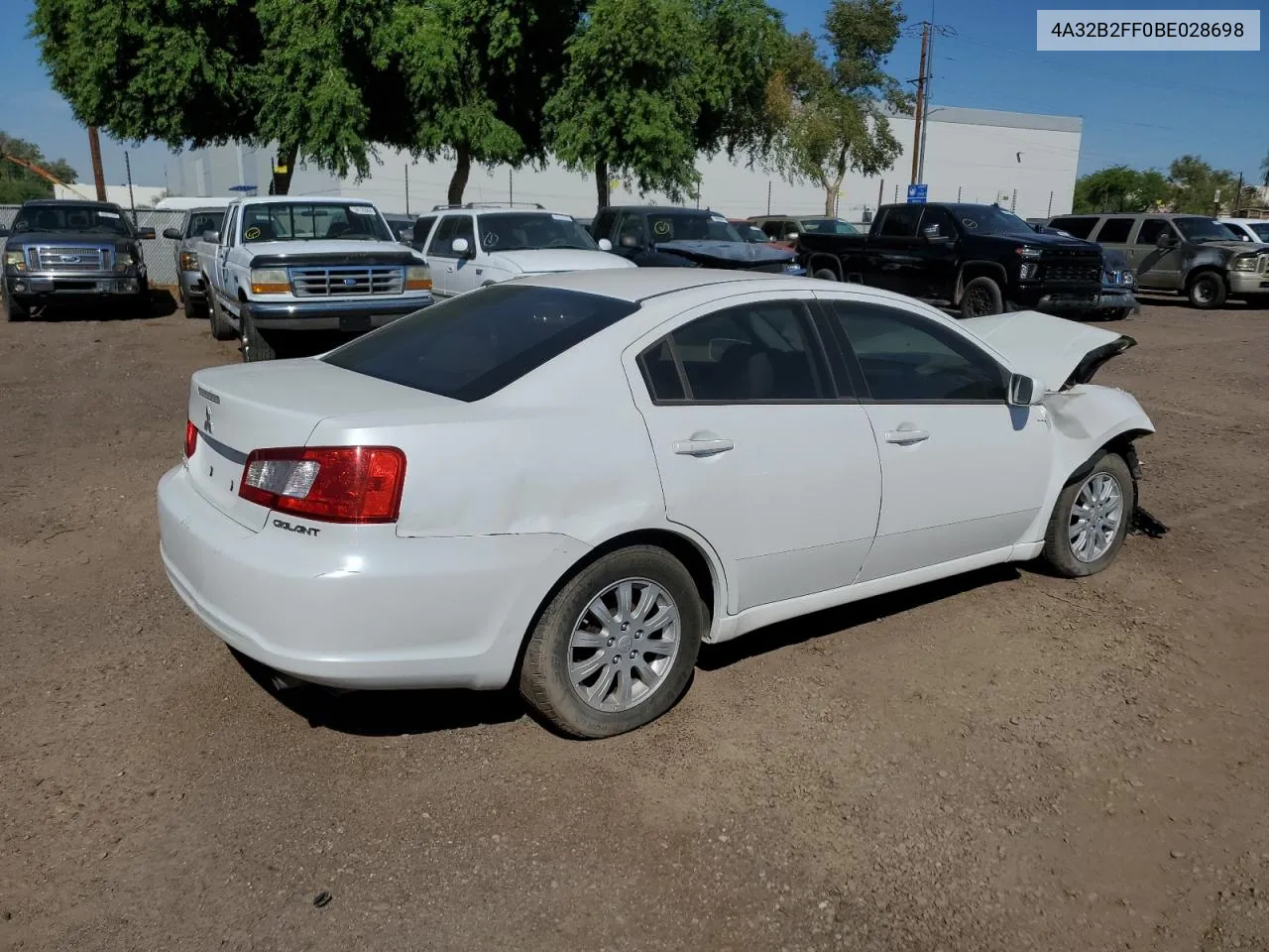 2011 Mitsubishi Galant Fe VIN: 4A32B2FF0BE028698 Lot: 81211433