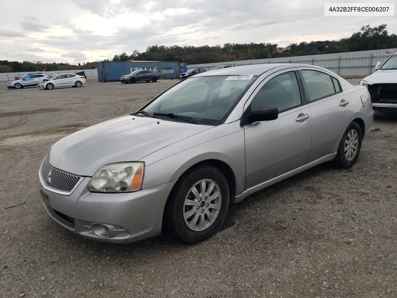 2012 Mitsubishi Galant Fe VIN: 4A32B2FF8CE006207 Lot: 71785774