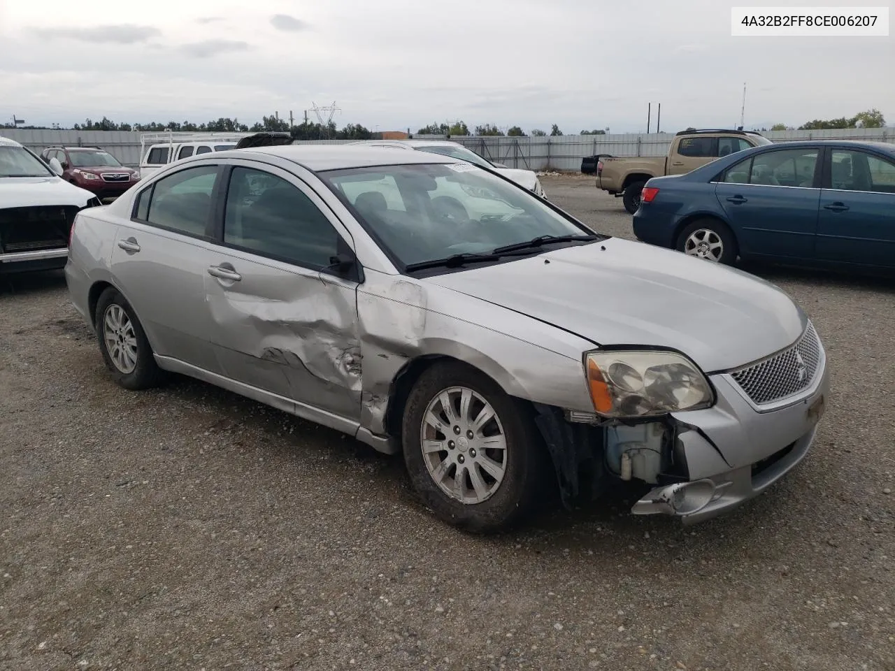 2012 Mitsubishi Galant Fe VIN: 4A32B2FF8CE006207 Lot: 71785774