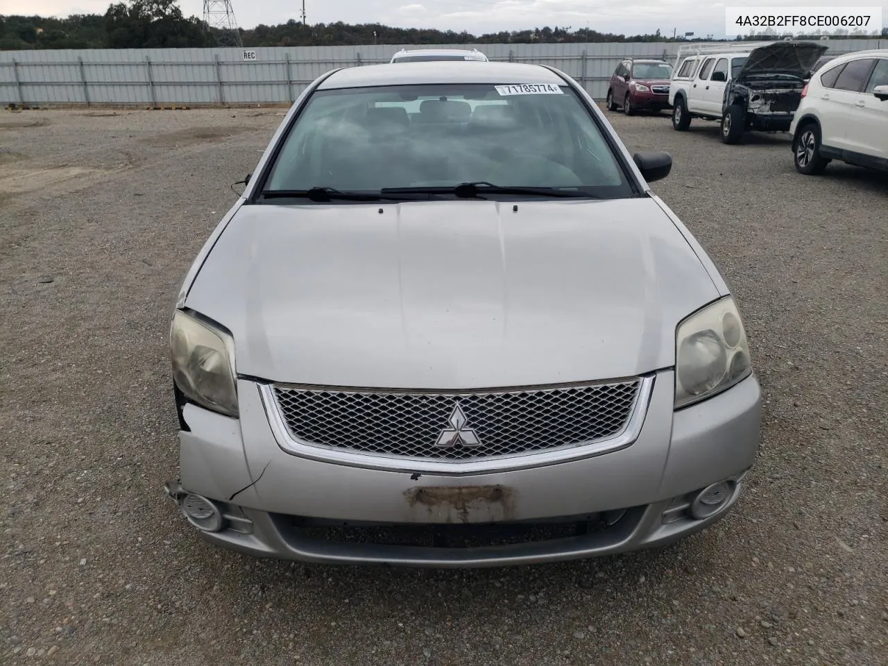 2012 Mitsubishi Galant Fe VIN: 4A32B2FF8CE006207 Lot: 71785774