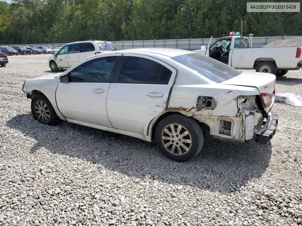 2012 Mitsubishi Galant Fe VIN: 4A32B2FF3CE015428 Lot: 72249084