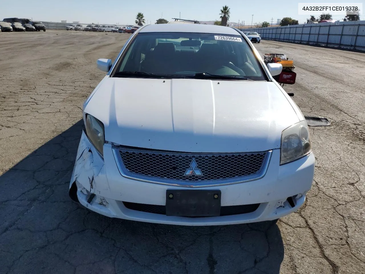 2012 Mitsubishi Galant Fe VIN: 4A32B2FF1CE019378 Lot: 72639664