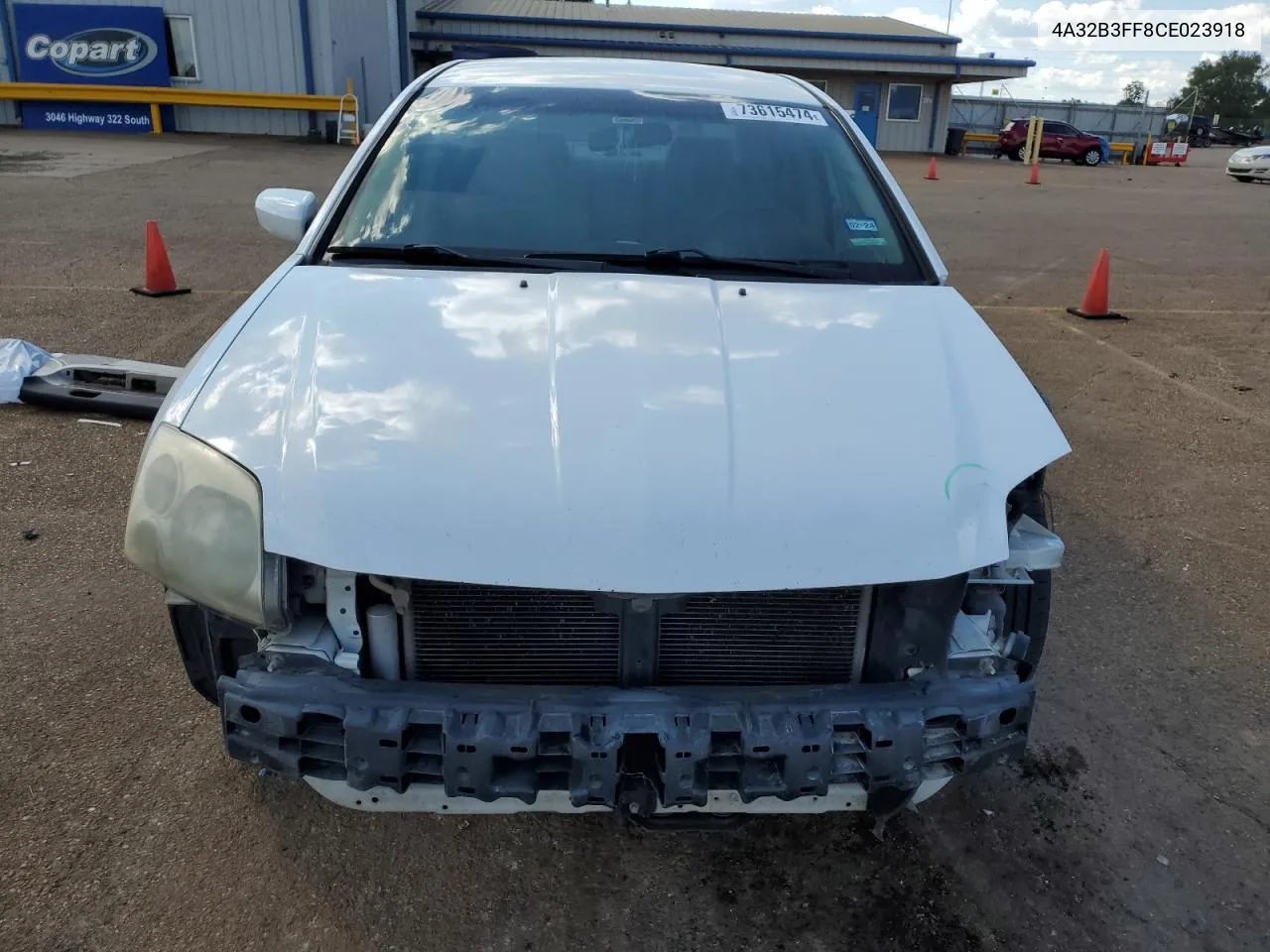 2012 Mitsubishi Galant Es VIN: 4A32B3FF8CE023918 Lot: 73615474