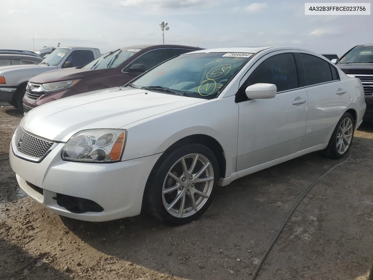 2012 Mitsubishi Galant Es VIN: 4A32B3FF8CE023756 Lot: 73666064