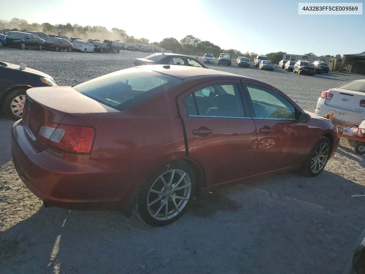 2012 Mitsubishi Galant Es VIN: 4A32B3FF5CE009569 Lot: 75021674