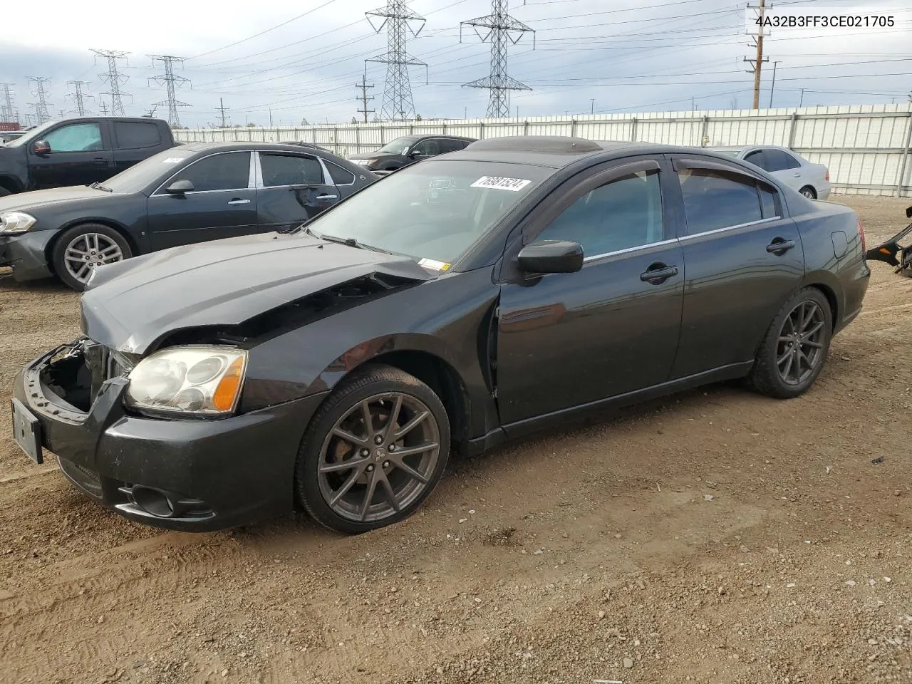 2012 Mitsubishi Galant Es VIN: 4A32B3FF3CE021705 Lot: 76981524