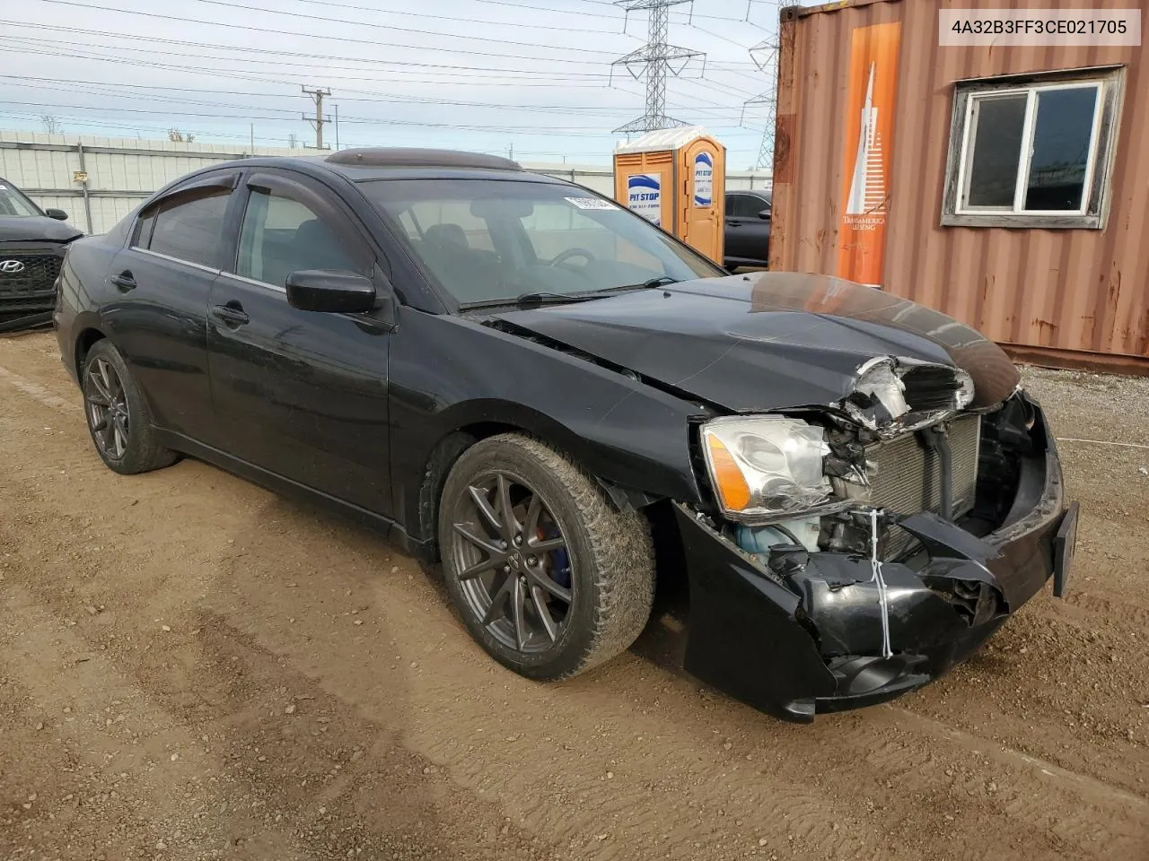 2012 Mitsubishi Galant Es VIN: 4A32B3FF3CE021705 Lot: 76981524