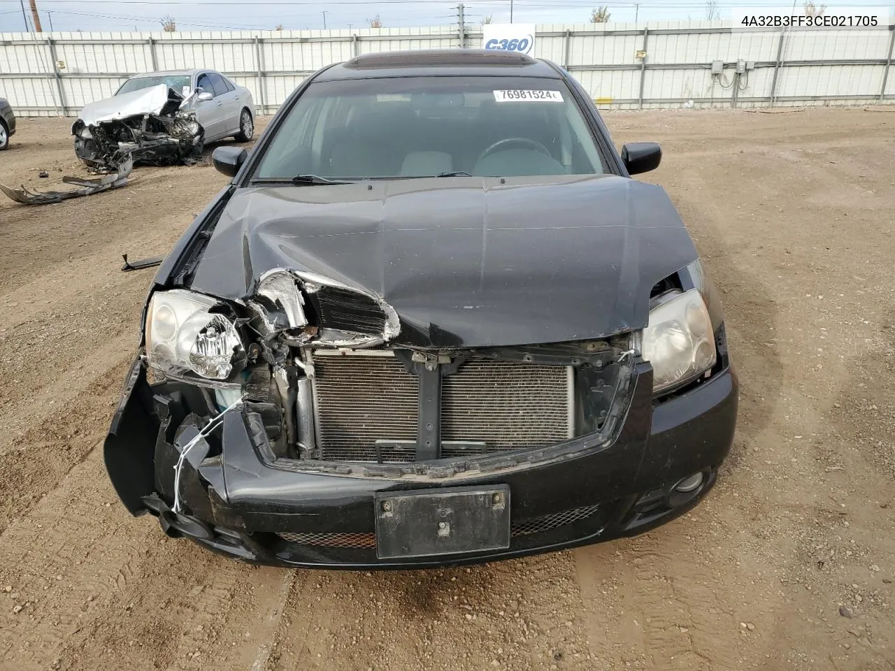 2012 Mitsubishi Galant Es VIN: 4A32B3FF3CE021705 Lot: 76981524