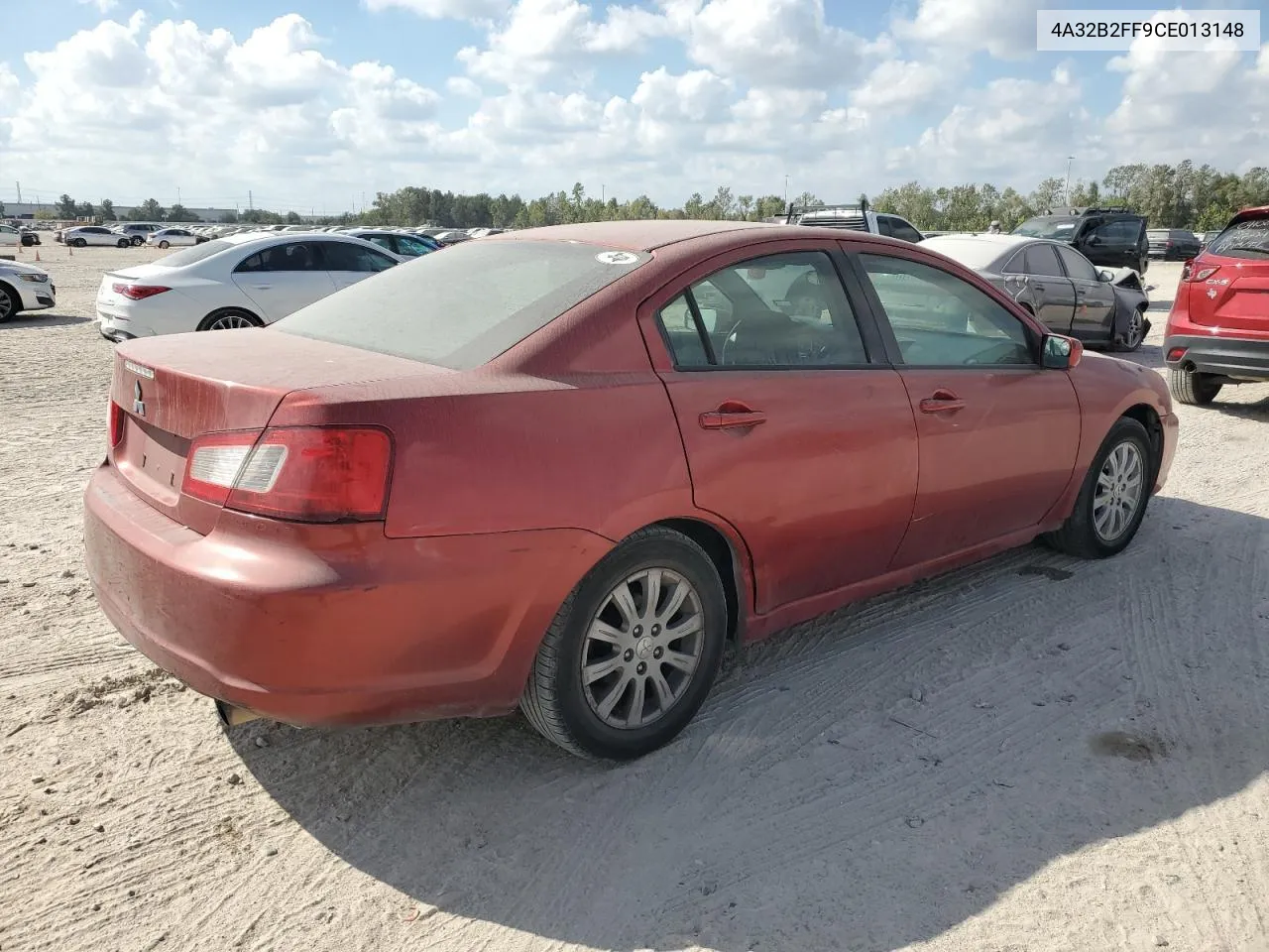 2012 Mitsubishi Galant Fe VIN: 4A32B2FF9CE013148 Lot: 78276384