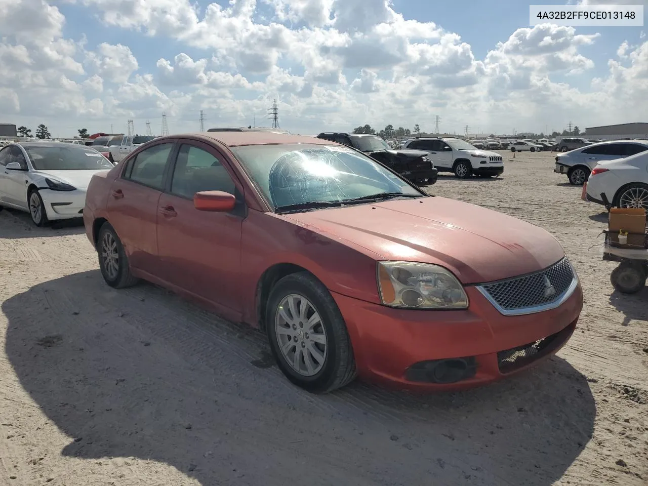 2012 Mitsubishi Galant Fe VIN: 4A32B2FF9CE013148 Lot: 78276384