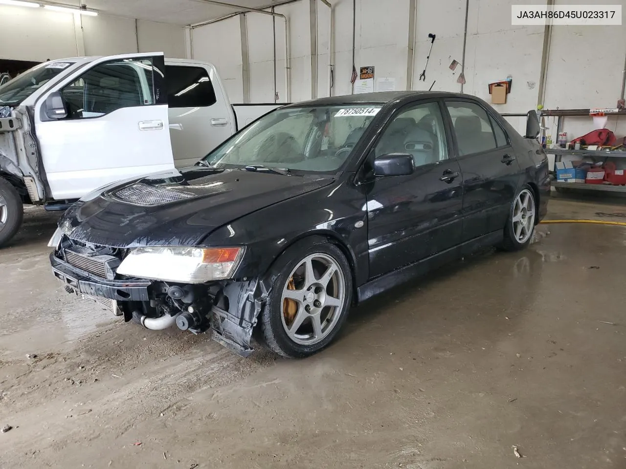 2005 Mitsubishi Lancer Evolution VIN: JA3AH86D45U023317 Lot: 78750514