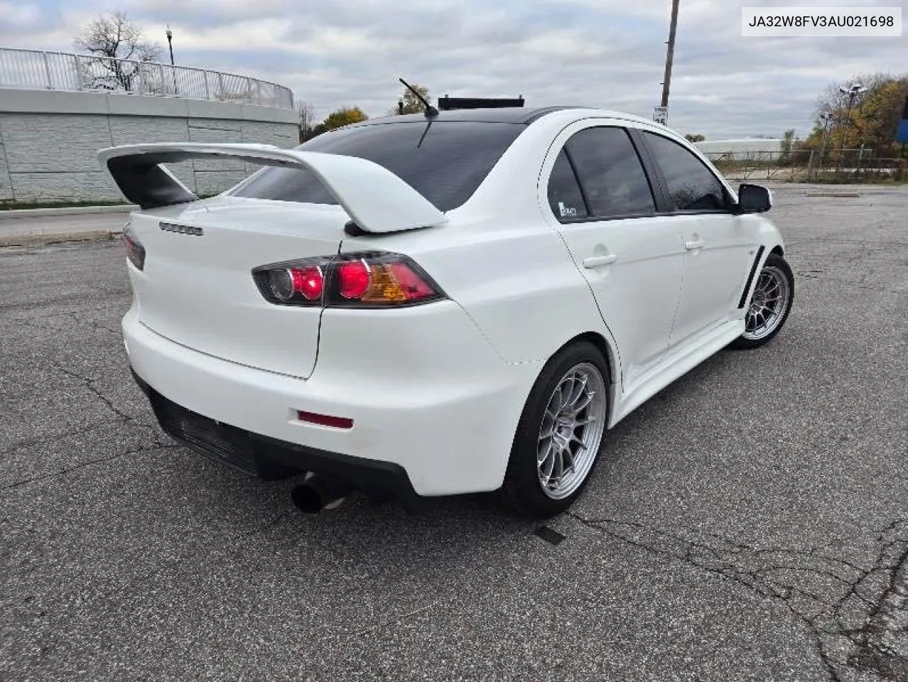 2010 Mitsubishi Lancer Evolution Gsr VIN: JA32W8FV3AU021698 Lot: 80026994