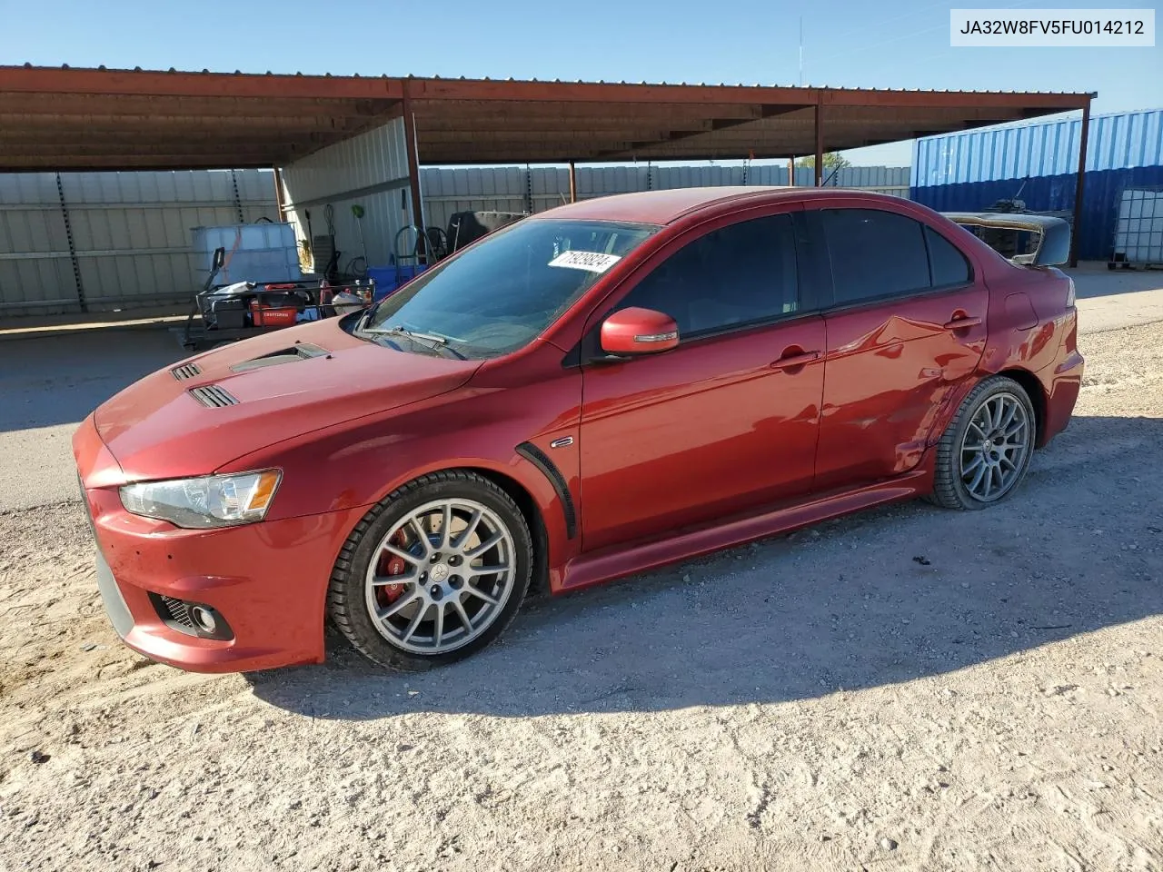 JA32W8FV5FU014212 2015 Mitsubishi Lancer Evolution Gsr