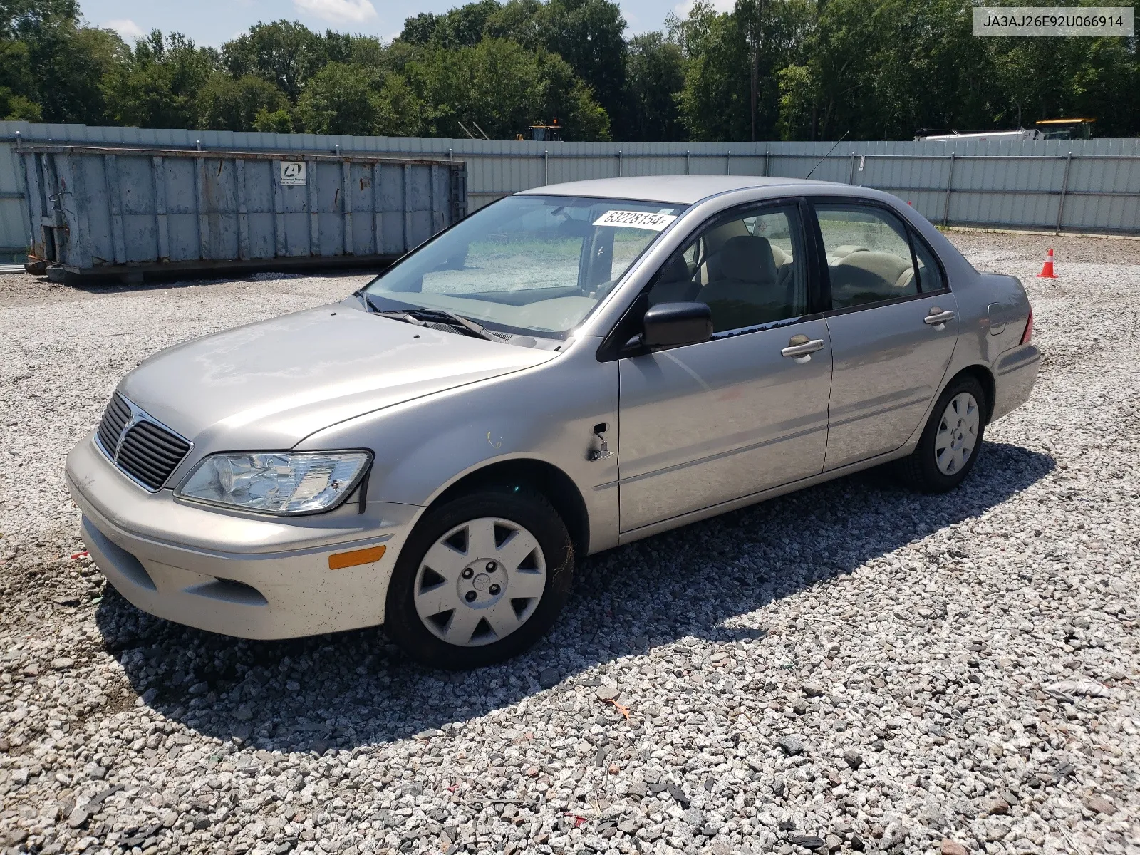 2002 Mitsubishi Lancer Es VIN: JA3AJ26E92U066914 Lot: 63228154