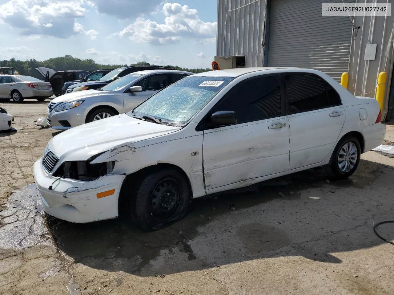 2002 Mitsubishi Lancer Es VIN: JA3AJ26E92U027742 Lot: 66432004