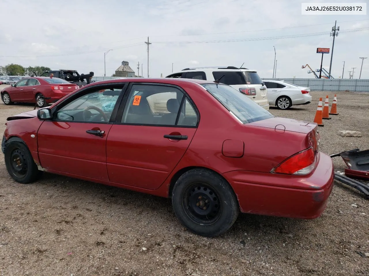 2002 Mitsubishi Lancer Es VIN: JA3AJ26E52U038172 Lot: 66434354