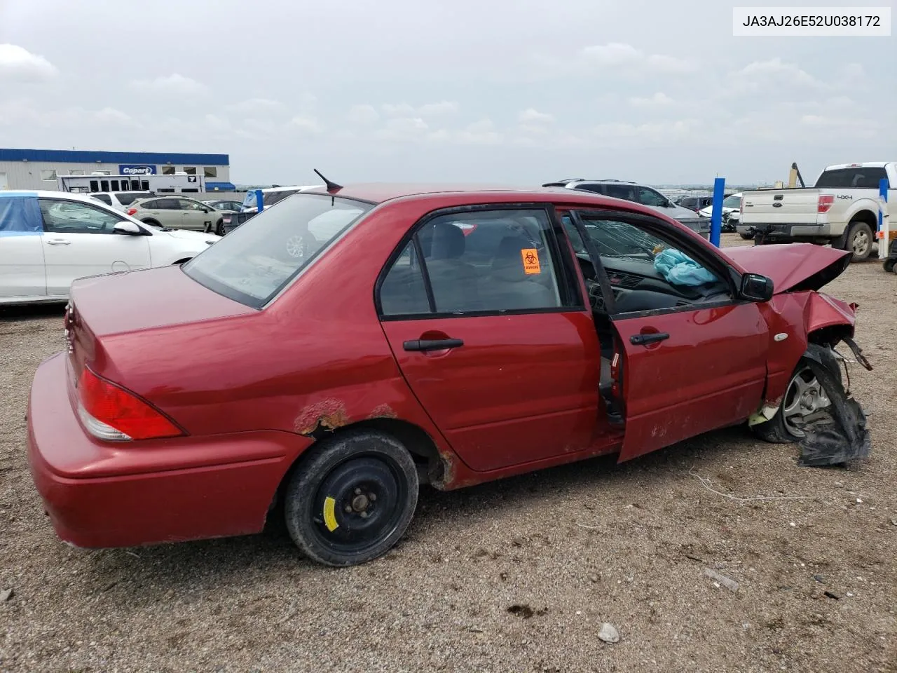 2002 Mitsubishi Lancer Es VIN: JA3AJ26E52U038172 Lot: 66434354