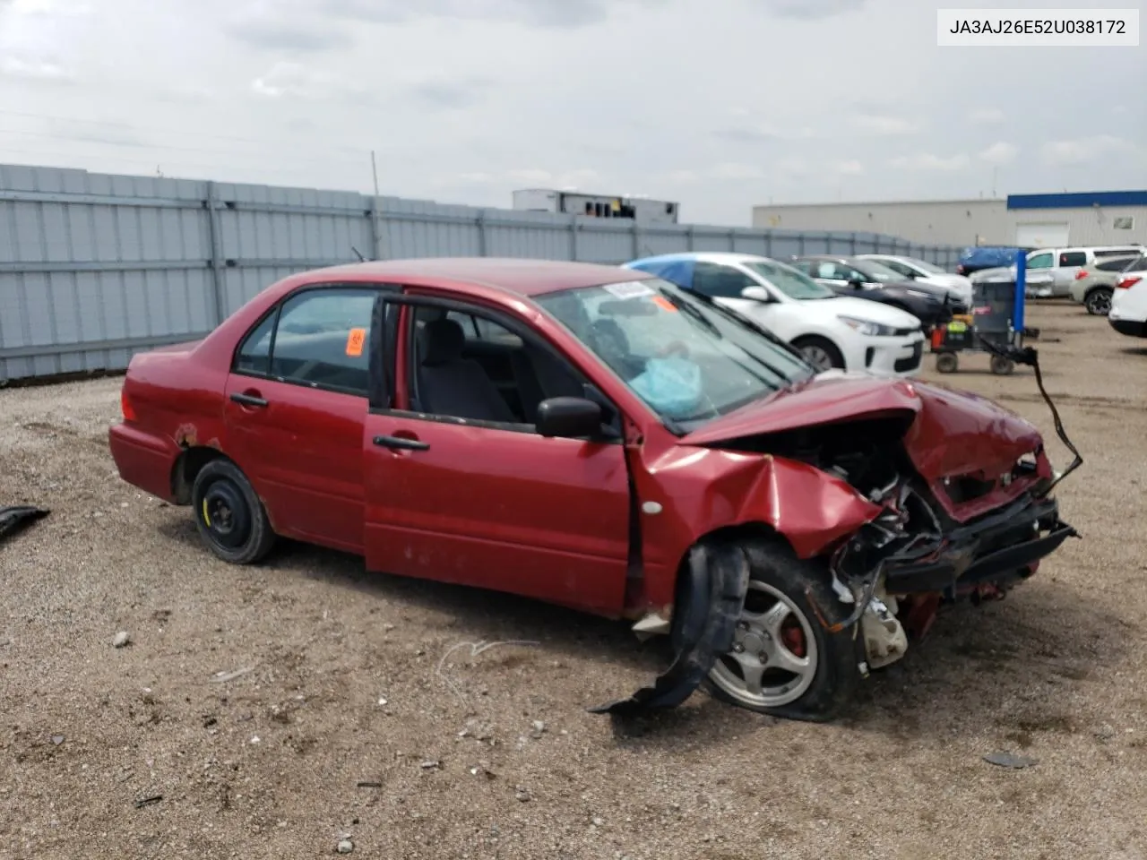 2002 Mitsubishi Lancer Es VIN: JA3AJ26E52U038172 Lot: 66434354