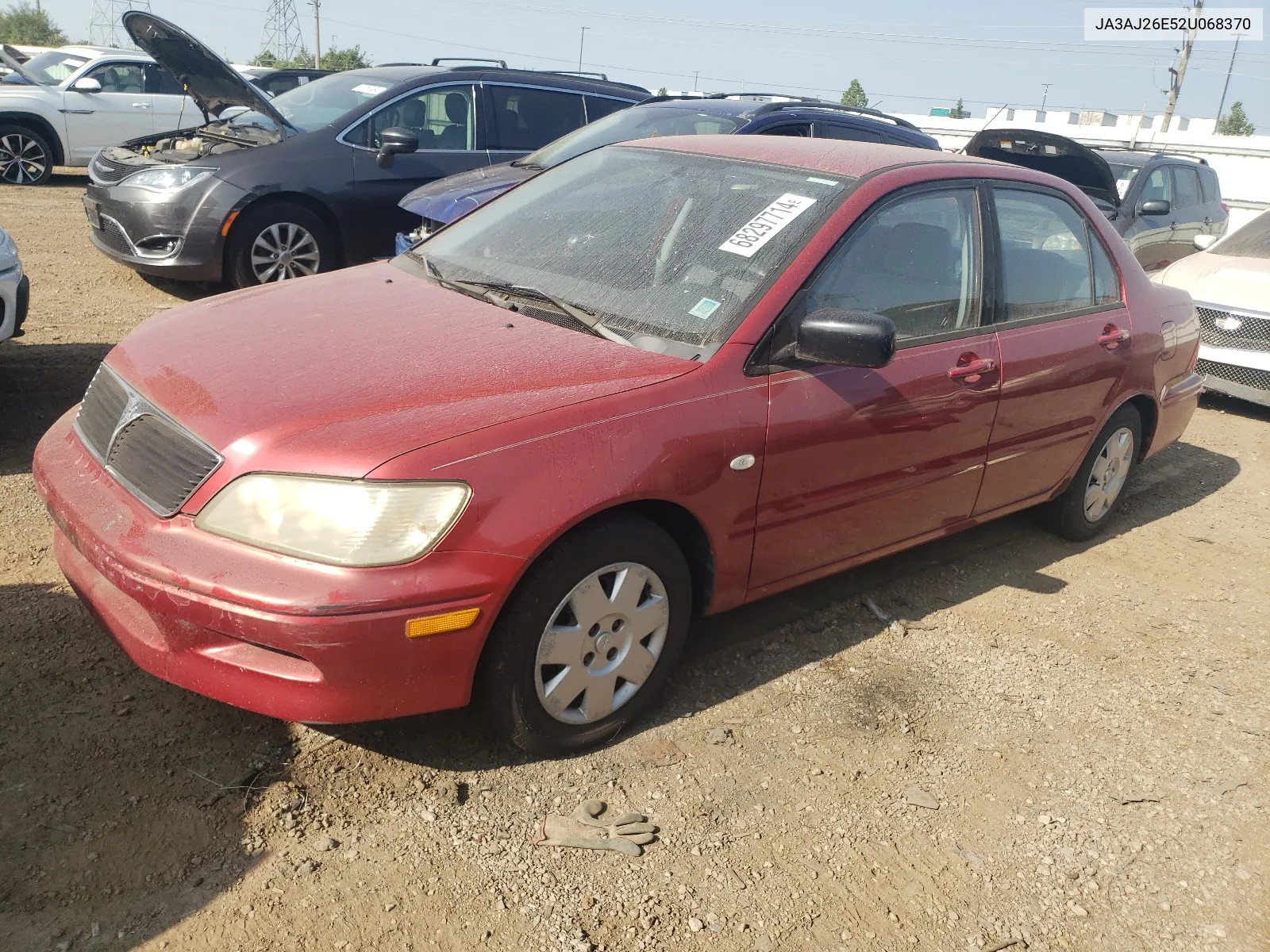 2002 Mitsubishi Lancer Es VIN: JA3AJ26E52U068370 Lot: 68297714