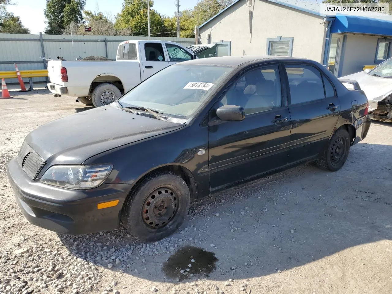 2002 Mitsubishi Lancer Es VIN: JA3AJ26E72U062280 Lot: 75810384