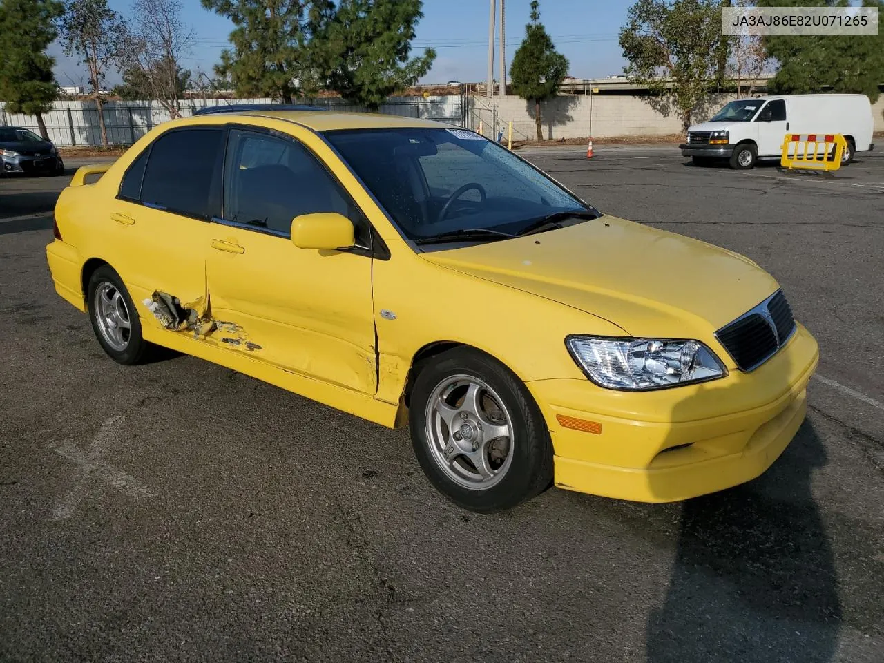 2002 Mitsubishi Lancer Oz Rally VIN: JA3AJ86E82U071265 Lot: 77711904