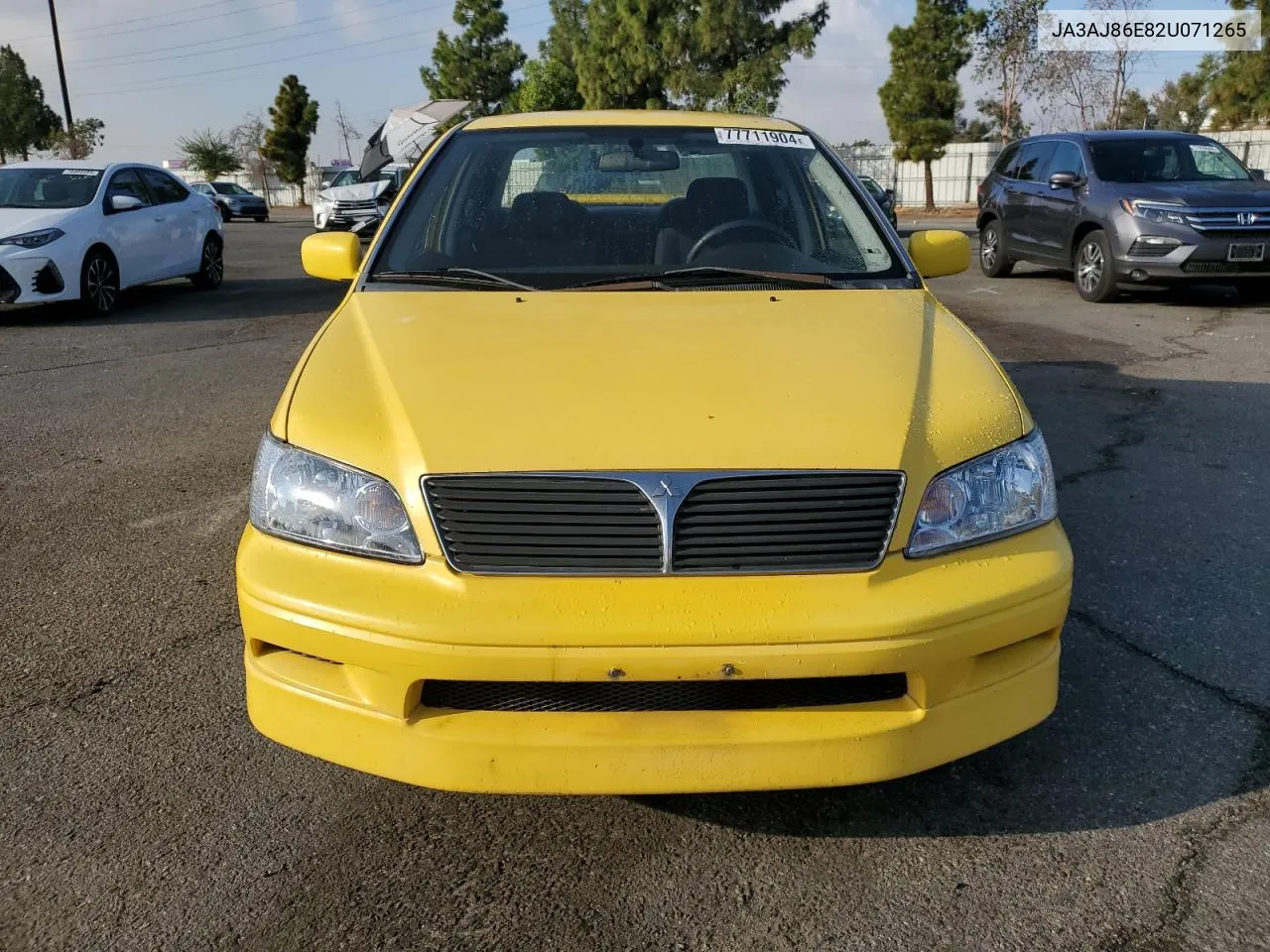 2002 Mitsubishi Lancer Oz Rally VIN: JA3AJ86E82U071265 Lot: 77711904