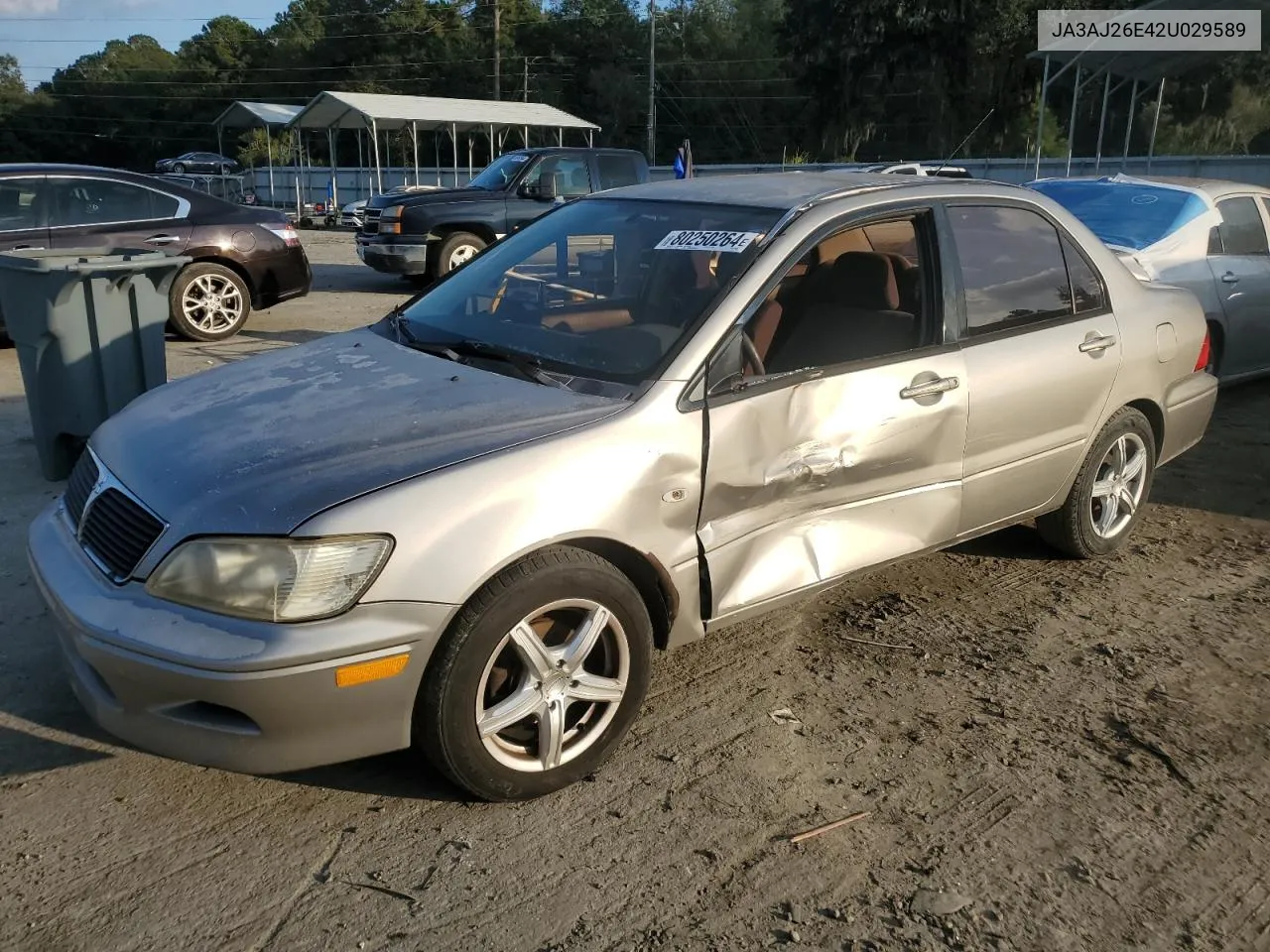 2002 Mitsubishi Lancer Es VIN: JA3AJ26E42U029589 Lot: 80250264